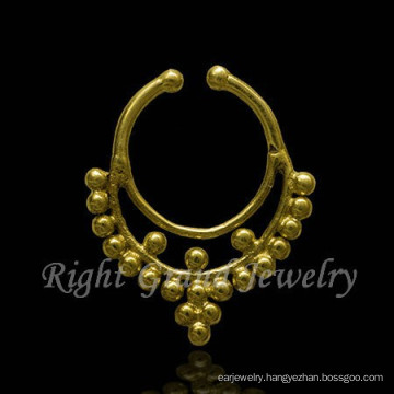 16G Fake Non Piercing Nose Ring Tribal Nose Ring Indian Nose Stud